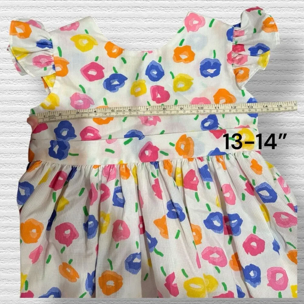 Handmade Colorful Floral Spring Dress 6x